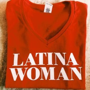 V Neck T-Shirt Red